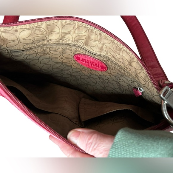 FOSSIL Deep Pink Leather bag - Picture 6 of 10